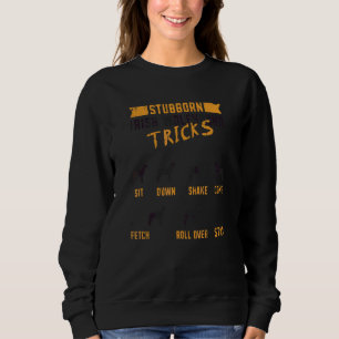 Stubborn Irish Wolfhound Tricks Sit Down Shake Com Sweatshirt