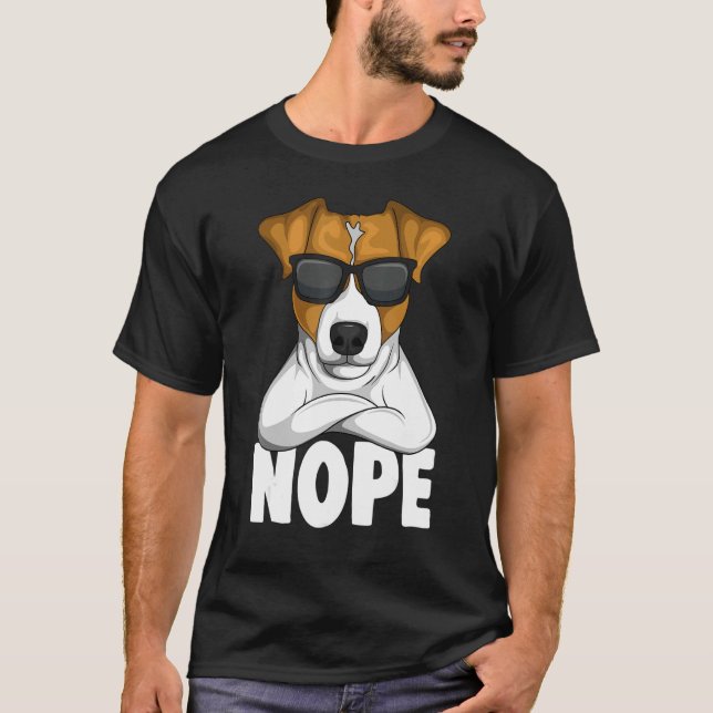 Stubborn Jack Russell Terrier Dog 1 T-Shirt (Front)