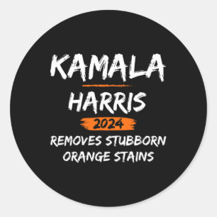 Stubborn Orange Stains Kamala Harris-2024 Classic Round Sticker