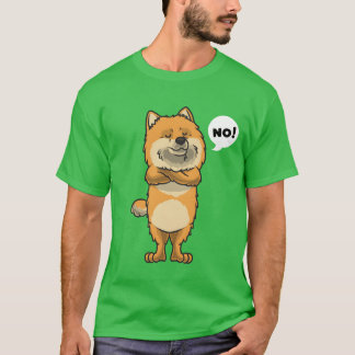 Stubborn Pomeranian dog Dog funny boy gift T-Shirt