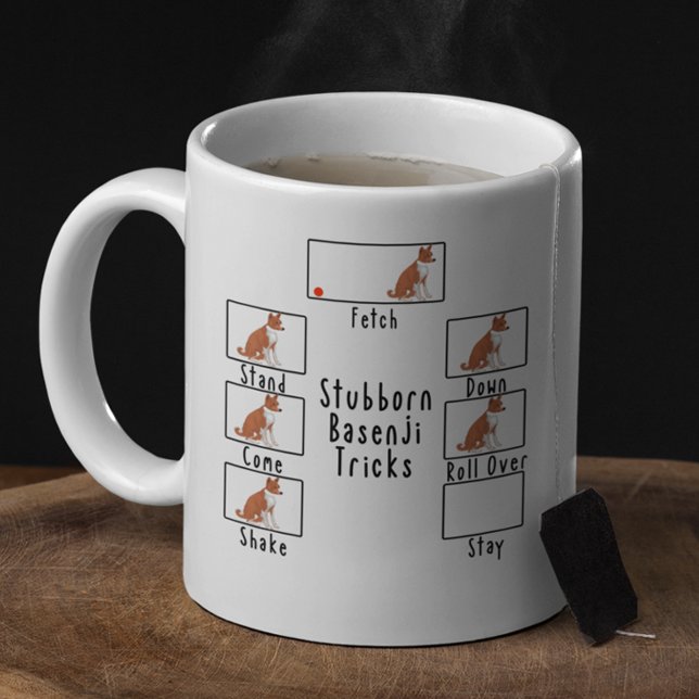 Stubborn Red Basenji Tricks Dog Coffee Mug (Creator Uploaded)