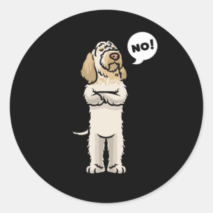 Stubborn Spinone Italiano Dog Classic Round Sticker