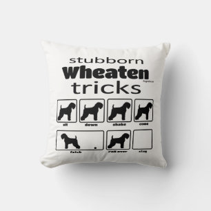 Stubborn Wheaten Tricks Cushion