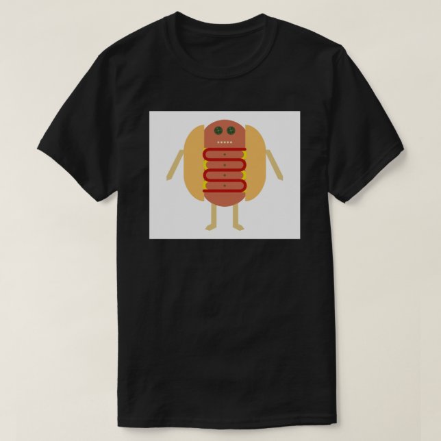 Stubby Lil Weenie Art Print T-Shirt (Design Front)