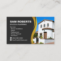 Stucco Business Card Plastering
