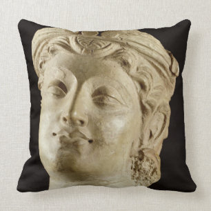 Stucco head, Gandhara, 4th century AD Cushion