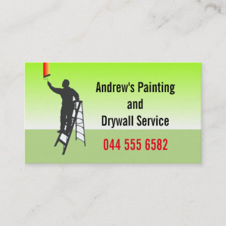 Stucco Painting Painter Drywall Custom Business Card