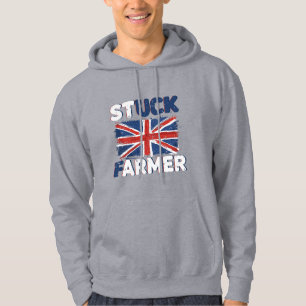 Stuck Farmer UK Sarcastic Farming Farm Farmer Life Hoodie