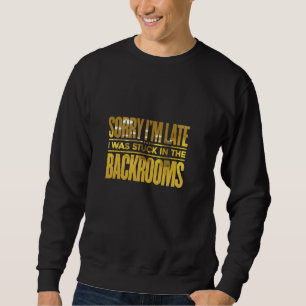 Stuck in Backrooms Analogue Horror Liminal Creepyp Sweatshirt