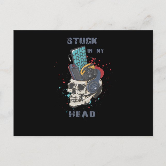 Stuck in my head postcard (Front)