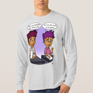 Stuck In My Pencil Grey Men's Long Sleeved T-Shirt