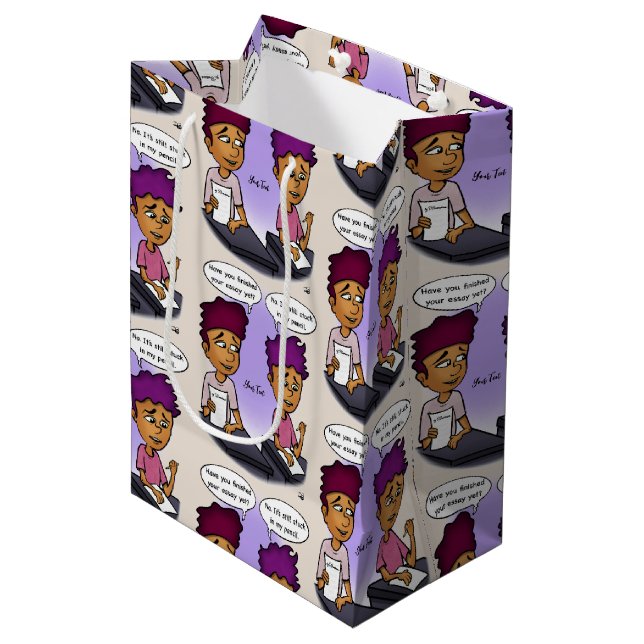 Stuck in Pencil Gift Bag (Front Angled)