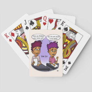 Stuck In Pencil Playing Cards