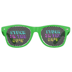 Stuck In The 80's Retro Neon Sunglasses