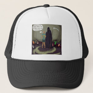 Stuck In The Middle W/Grim Reaper Funny Trucker Hat