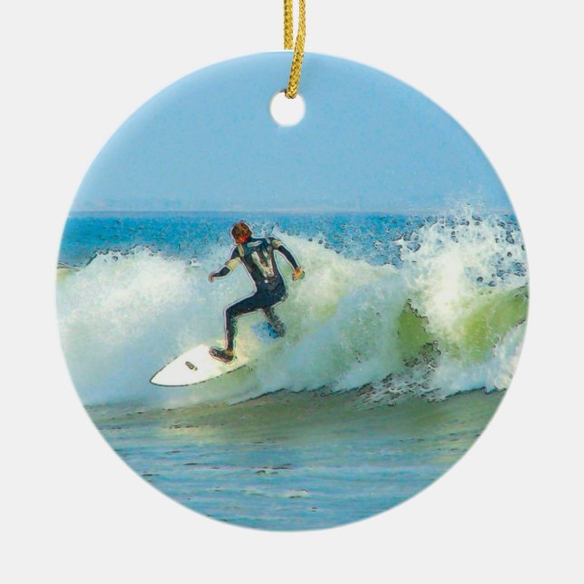 Stuck in the Wash Ceramic Tree Decoration (Front)