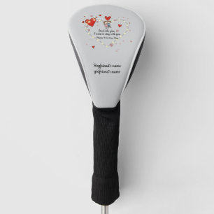 Stuck like glue valentine golf head cover