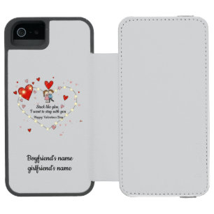 Stuck like glue valentine incipio watson™ iPhone 5 wallet case