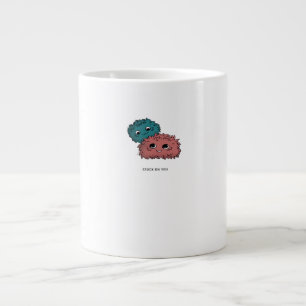 Stuck On You Minimal Heartfelt Design  Large Coffee Mug