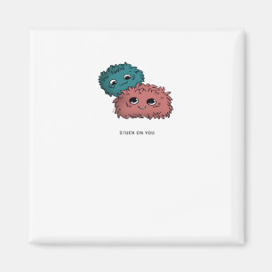 Stuck On You Minimal Heartfelt Design  Magnet