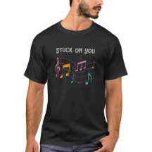 Stuck On You T-shirt Personalise Valentine's Gift