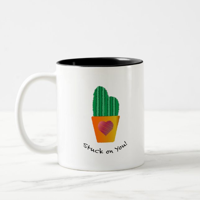 Stuck on You Two-Tone Coffee Mug (Left)