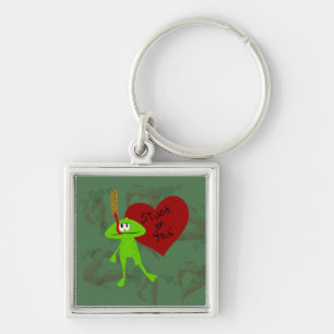 Stuck On You Valentine Keychain