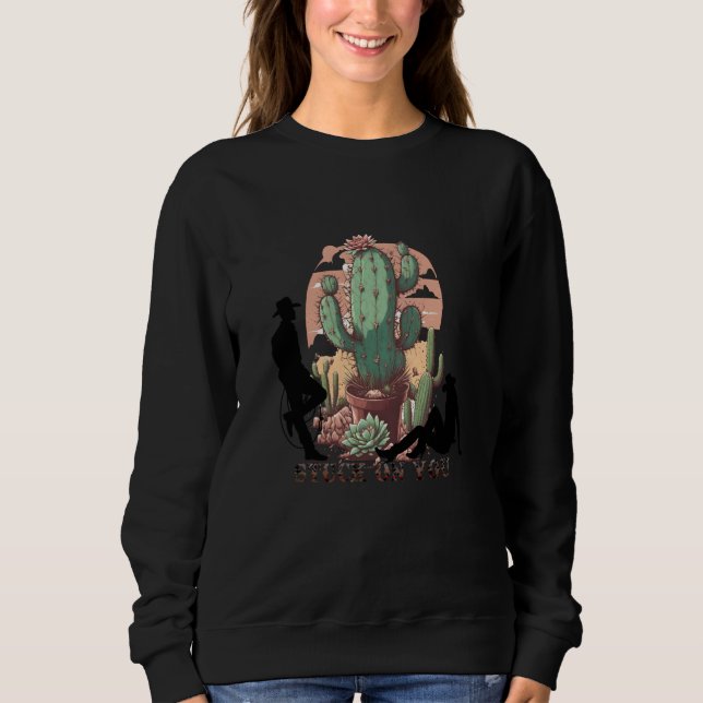 Stuck on you western themed Valentine's Day Sweatshirt (Front)