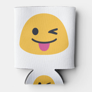 Stuck out tongue winking eyes can cooler