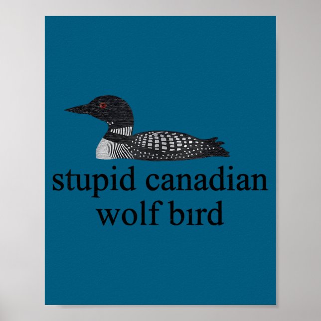 Stud Canadian Wolf Bird Lgbt Hockey  Poster (Front)