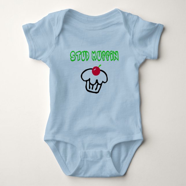 Stud Muffin Baby Bodysuit (Front)