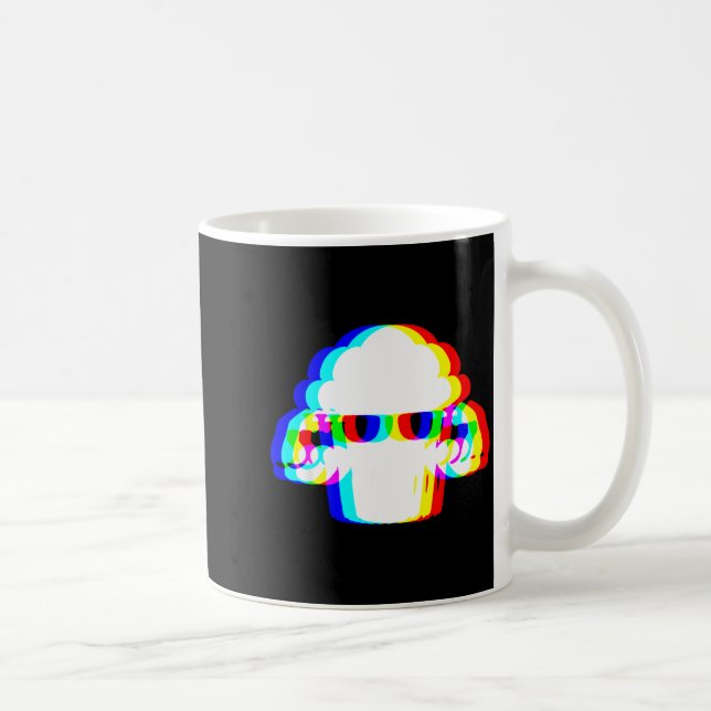 Stud Muffin Funny Muffin Varwave Edm Cyber Glitch  Coffee Mug (Right)