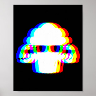 Stud Muffin Funny Muffin Varwave Edm Cyber Glitch  Poster