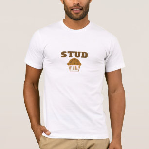 Stud Muffin Funny T-Shirt - Cupcake Graphic Tee