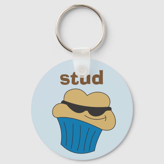 Stud Muffin Humourous Key Ring for Him (Front)