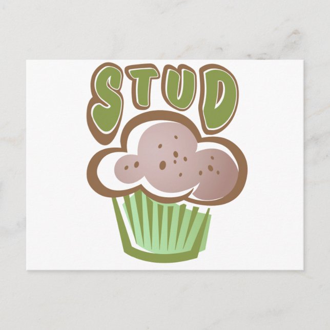 Stud Muffin Postcard (Front)