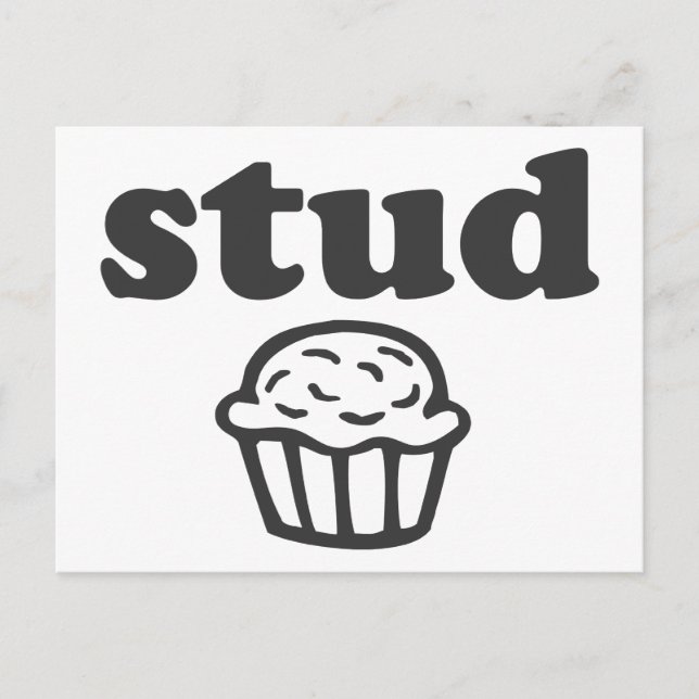 Stud Muffin Postcard (Front)