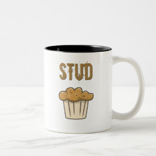 stud muffin Two-Tone coffee mug