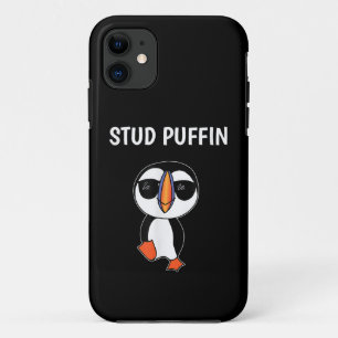 Stud Puffin Funny Bird iPhone 11 Case