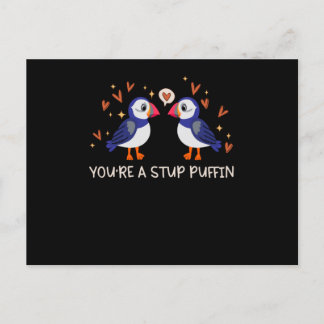 Stud Puffin Hearts Puffins Love Seabirds Postcard