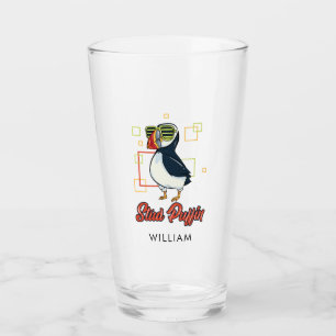 Stud Puffin Sea Bird Personalised Glass