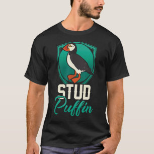 Stud Puffin Seabird & Animal Lover Gift T-Shirt