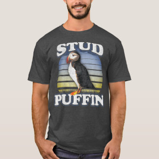 Stud Puffin   Stud Muffin Pyjamas Vintage Retro T-Shirt