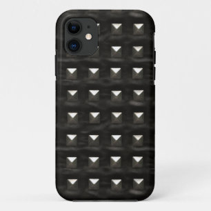 Studded Black Leather iPhone 11 Case