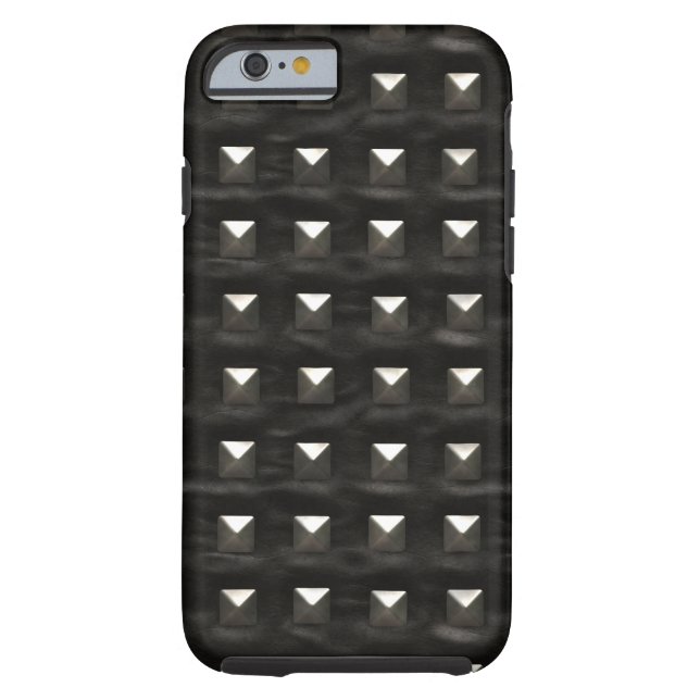 Studded Black Leather Case-Mate iPhone Case (Back)