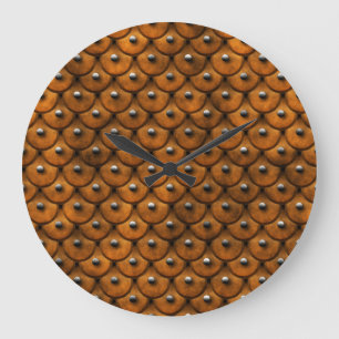 Studded Leather 1 Wall Clock
