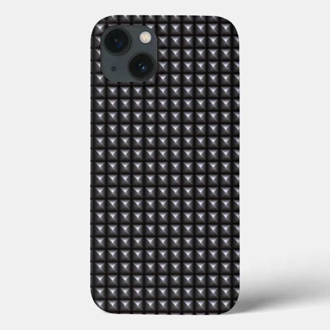 Studded Steel Texture Case-Mate iPhone Case (Back)