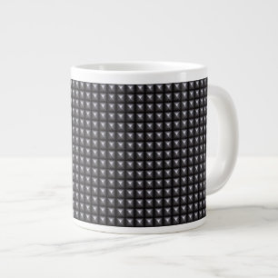 Studded Steel Texture Large Coffee Mug