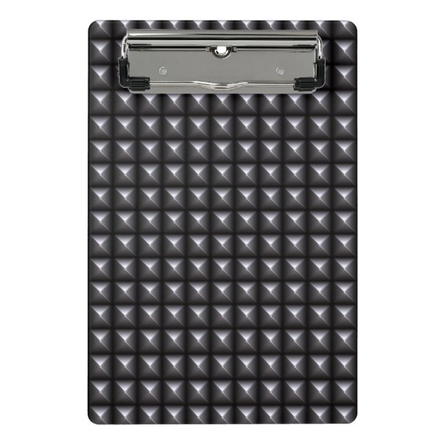 Studded Steel Texture Mini Clipboard (Front)