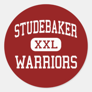 Studebaker - Warriors - Middle - Huber Heights Classic Round Sticker